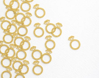 Ring Confetti, Diamond Ring, Bridal Shower Decor, Engagement Party Decorations Idea