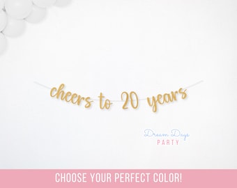 Happy 20th Anniversary, Cheers to 20 Years, 20th Wedding