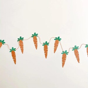 Carrot Garland, Easter Carrots Garland, Some Bunny is One, Spring Fireplace Decorative Garland, Carrot Banner, Carrot Home Decor Sign
