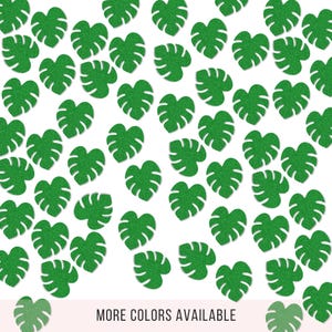 Palm Leaf Confetti – Tropical Party Decorations, Bachelorette Decor, Luau Party Supplies, Greenery Table Scatter, Hawaiian Themed Events