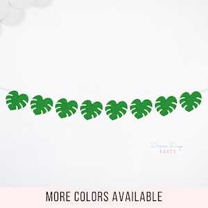 Tropical Palm Leaf Garland | Greenery Backdrop for Weddings, Baby Showers, and Boho Party Decor | Summer Vibes Decoration