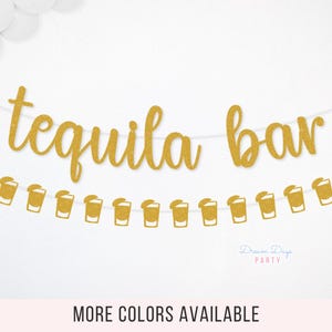 Tequila Bar Banner – Perfect for Bachelorette Parties, Birthdays Celebrate , or Cinco de Mayo Decorations! Tequila Tastings