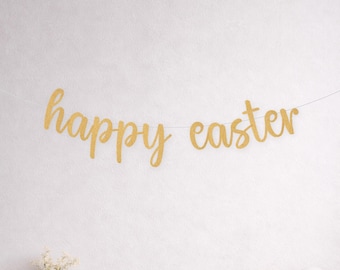 Happy Easter Banner, Easter Party Decoration