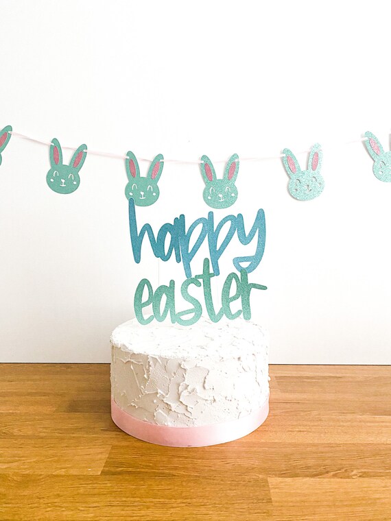 Little Bunny Banner Little Bunny Garland Happy Easter Sign Etsy