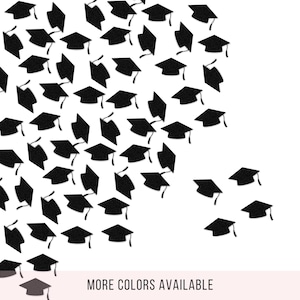 Graduation Confetti 2025, Glitter Grad Caps Table Scatter, Graduation Party Decor, Class of 2025 Confetti, College Grad Decorations