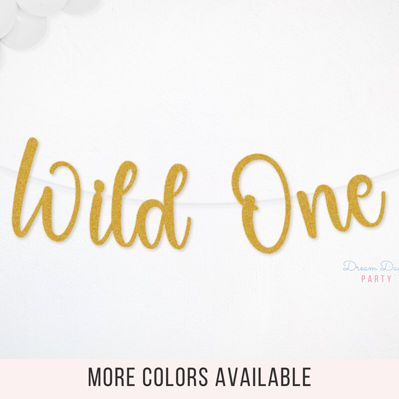 Wild One Banner - Etsy