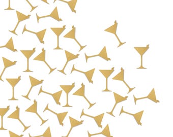 Martini Confetti, Glitter Cardstock Party Decorations