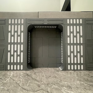 Star Wars Black Series Death Star Diorama 3D Printed for 1:12 scaled action figures.