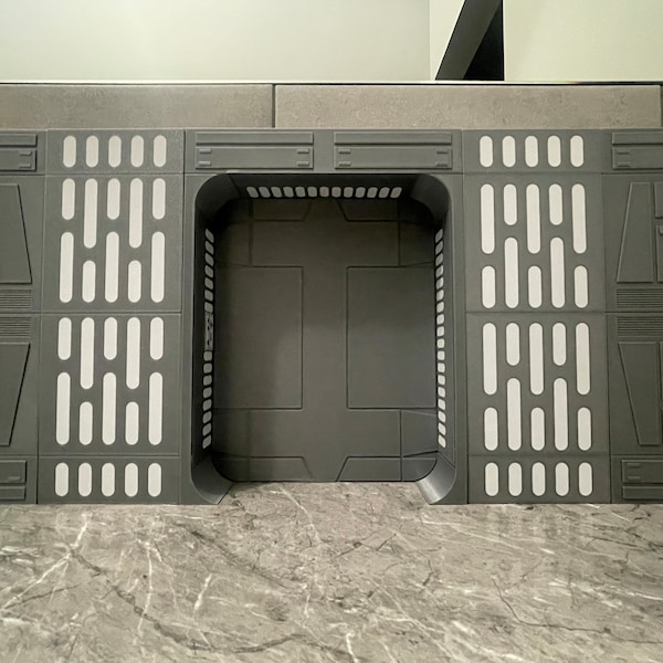 Star Wars Black Series Death Star Diorama 3D Gedruckt für 1:12 Actionfiguren.