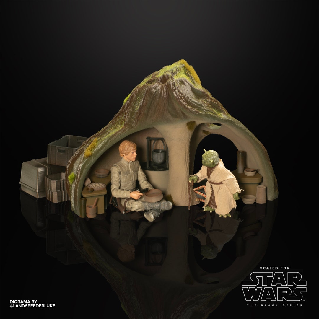 Sideshow Yoda Dagobah Hut Star Wars Yoda's Hut Dagobah Sixth Scale