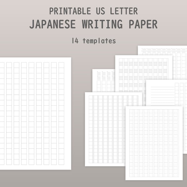 Paper Genkouyoushi - Etsy