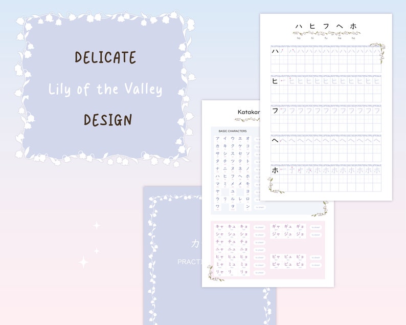 Katakana Practice Sheets | Printable Japanese Workbook With Stroke ...