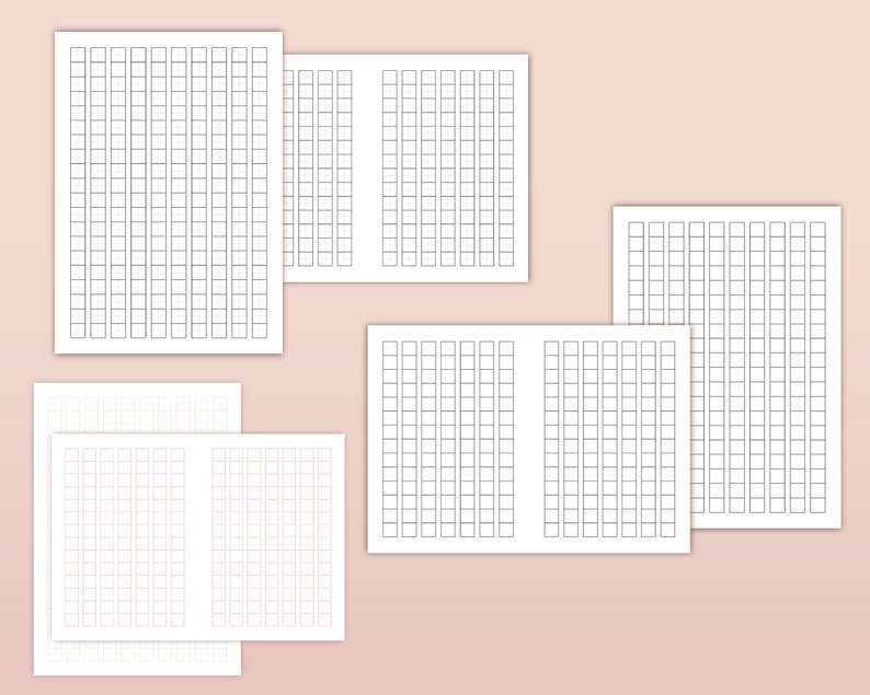 100 Templates for Japanese Study Kanji Worksheets and Writing Paper