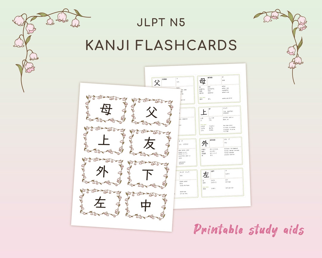 Amazon.co.jp: MoMo Nihongo N3 - JLPT N3 Kanji Flashcards