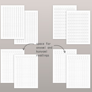 A4 Genkouyoushi Printable - Japanese Writing Paper Template - Kanji ...