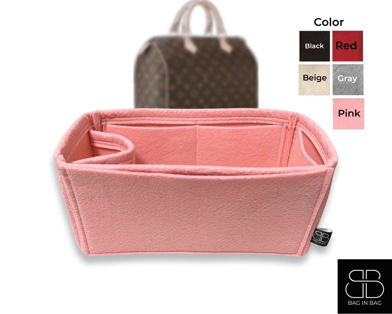 Zoomoni Premium Bag Organizer for LV Sac Plat BB (Handmade/20 Color  Options) [Purse Organiser, Liner, Insert, Shaper]