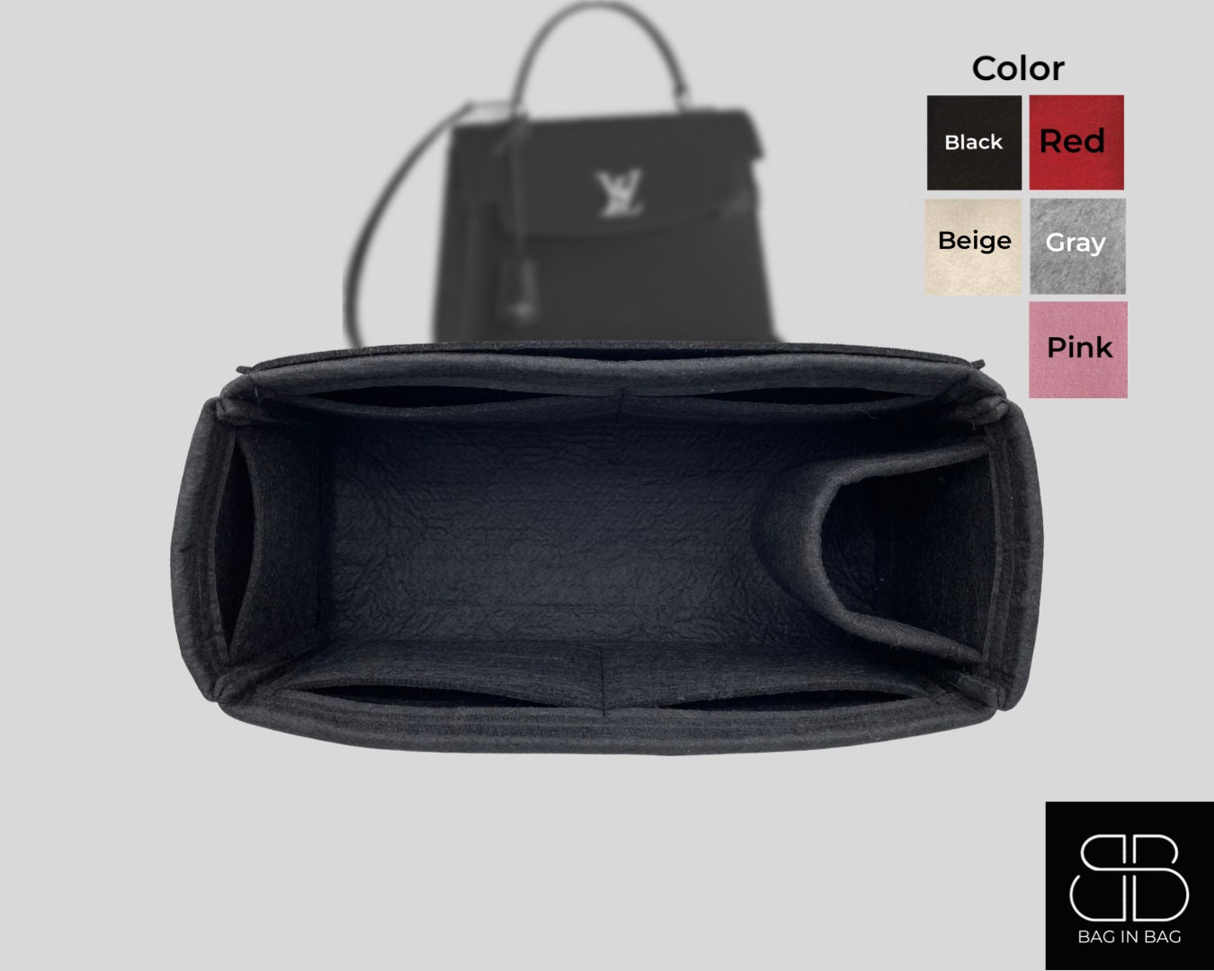  Purse Organizer, for LV LOCKME TENDER/EVER medium BB liner  bag2095khaki-S : Clothing, Shoes & Jewelry