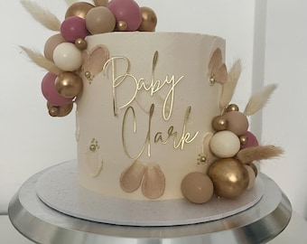 Personalised BABY SHOWER Cake CHARM