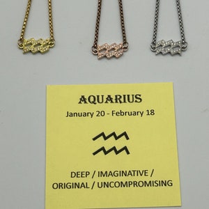 Aquarius adjustable bracelet, zodiac, astrology, horoscope
