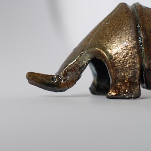 Keramikskulptur Raku-Pangolin