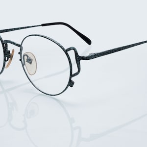 Jean Paul Gaultier vintage eyeglasses, green, round optical frame, new old stock