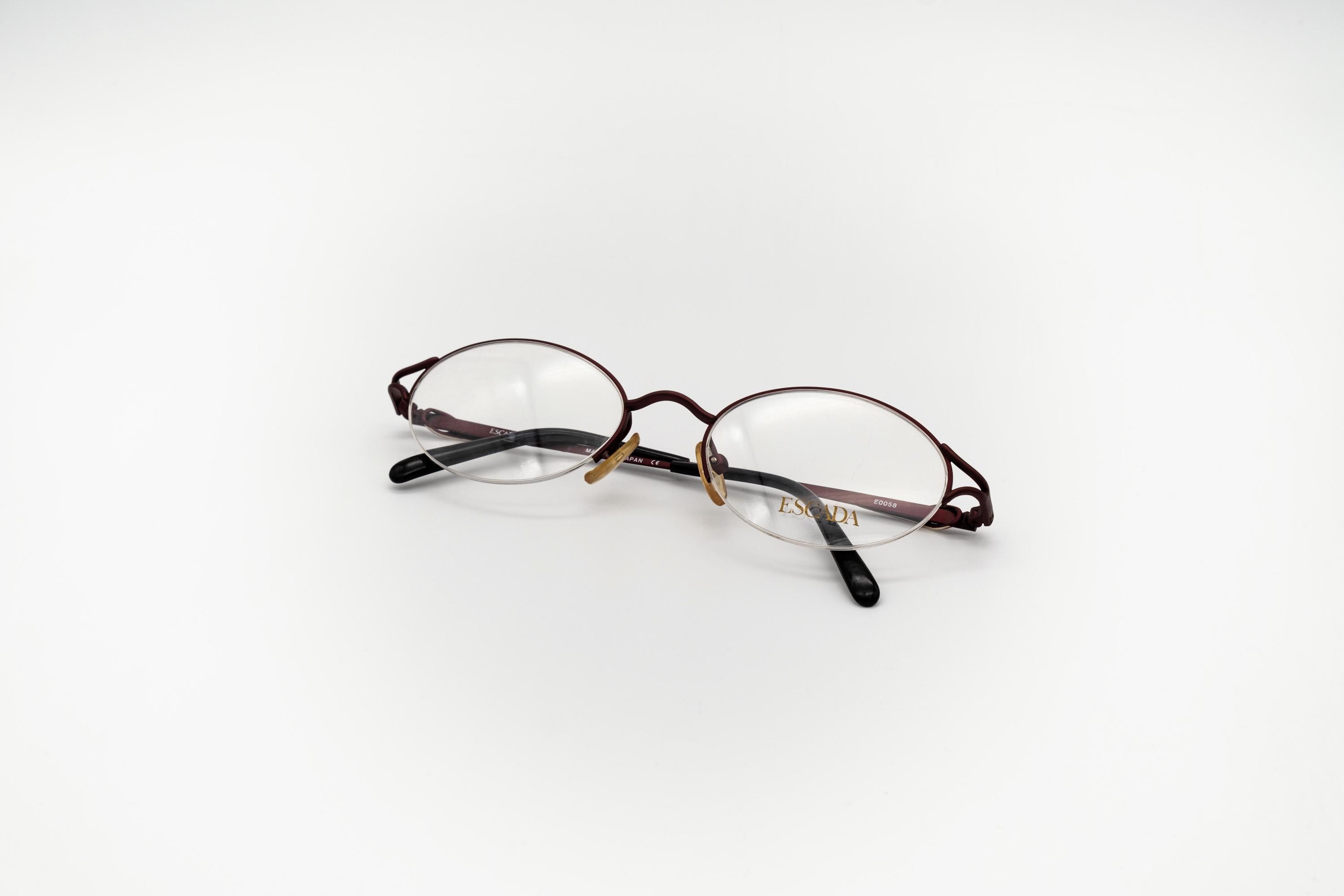 Lunettes Vintage ESCADA E0305 Argent - Demi-monture Métal - Neuf Sans étiquette - Unisexe Adulte