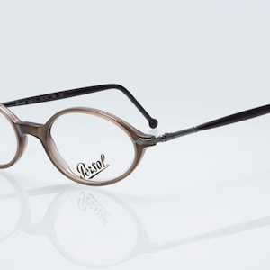 Persol 2564-V vintage eyeglasses, oval, brown, new old stock