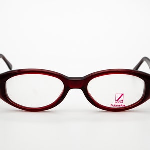 Lozza vintage eyeglasses, brown, oval optical frame made in Italy, new old stock