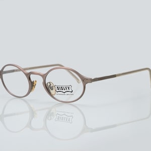 Sisley vintage eyeglasses, oval optical frame made in Italy, new old stock