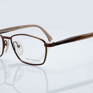 Alain Mikli vintage eyeglasses, bronze, square optical frame, new old stock
