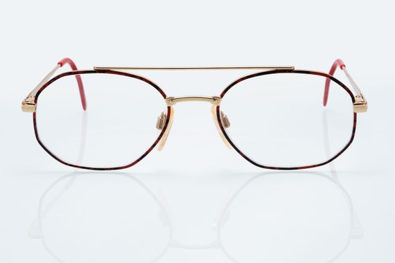 Rodenstock vintage eyeglasses, gold, red tortoise, do… - Gem