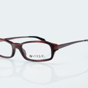 Vogue vintage eyeglasses, rectangular optical frame made in Italy, new old stock
