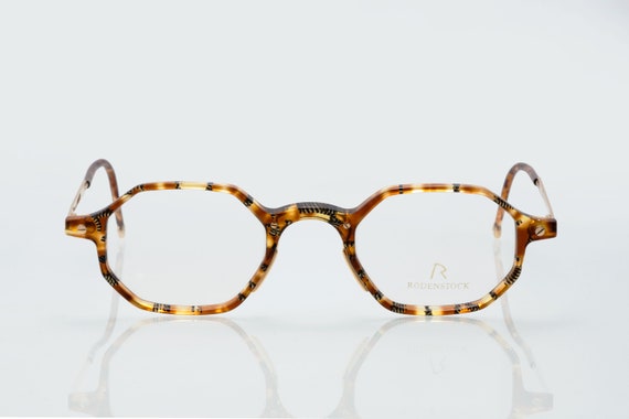 Rodenstock vintage eyeglasses, tortoise gold, new… - image 2
