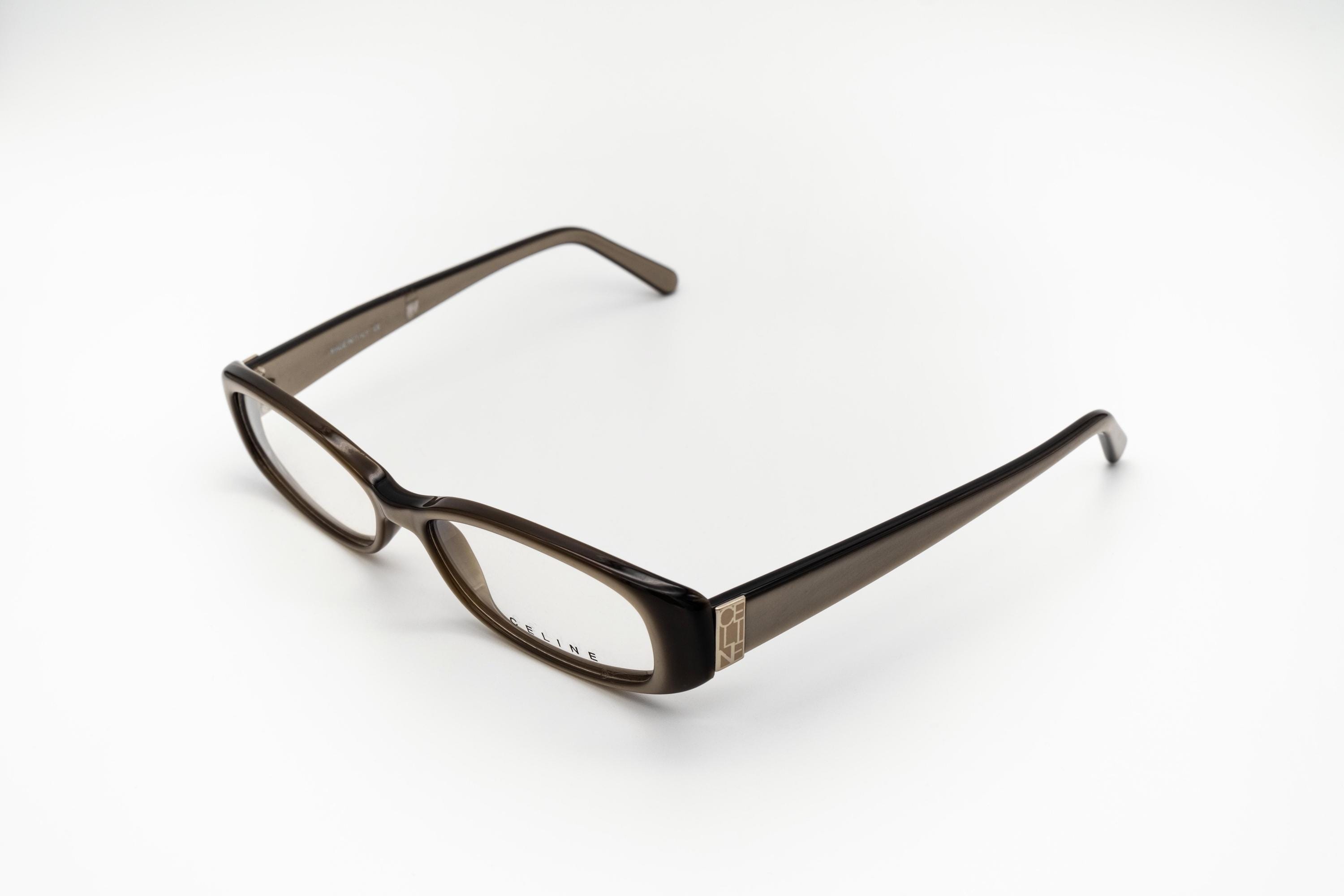 Celine Vintage Eyeglasses Women\'s Taupe Rectangle Frame ( only frame) Celine SC 1137 300 – Vintage Frames Company main image 2