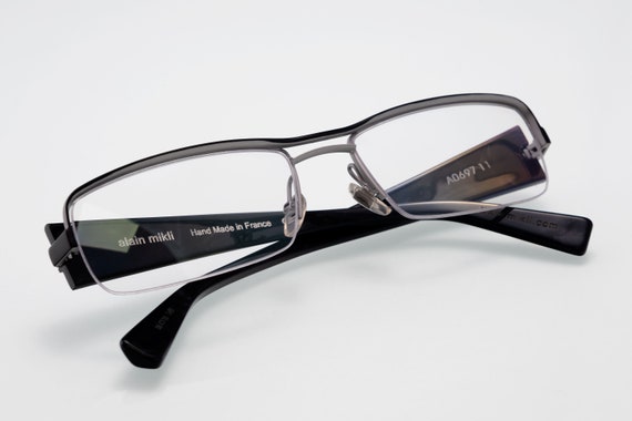 Alain Mikli Vintage Eyeglasses, Black, Half Rim Optical  display picture 1