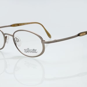 Silhouette Vintage Brille, ovaler optischer Rahmen, neue alte Lagerware