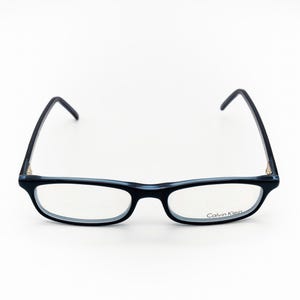 Calvin Klein vintage eyeglasses, rectangular optical frame made in Italy, new old stock