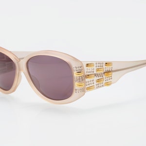Francis Klein Paris vintage sunglasses, beige, made in France, 80&#39;s, deadstock