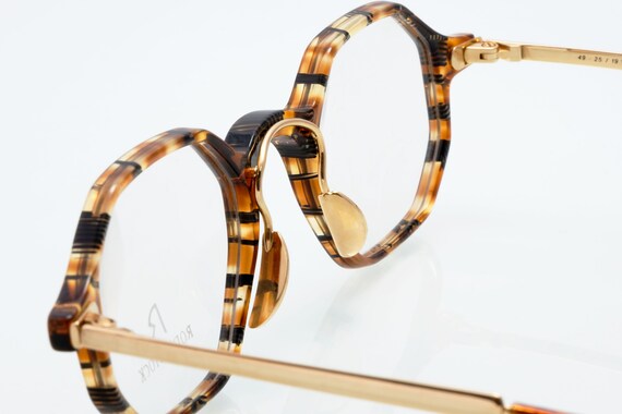 Rodenstock vintage eyeglasses, tortoise gold, new… - image 6