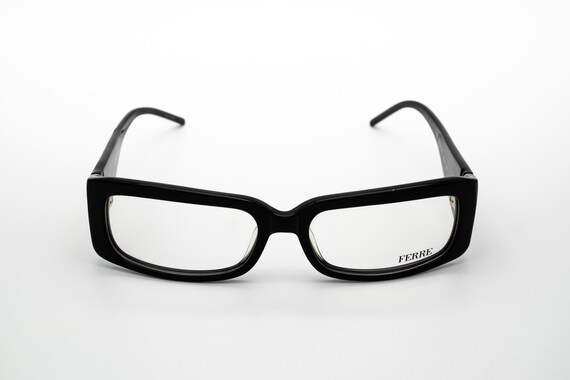 Vintage Ferre Eyeglasses Quiet Luxury Eyeglasses GIANFRANCO FERRE, Gold Metal Oval  main image 3