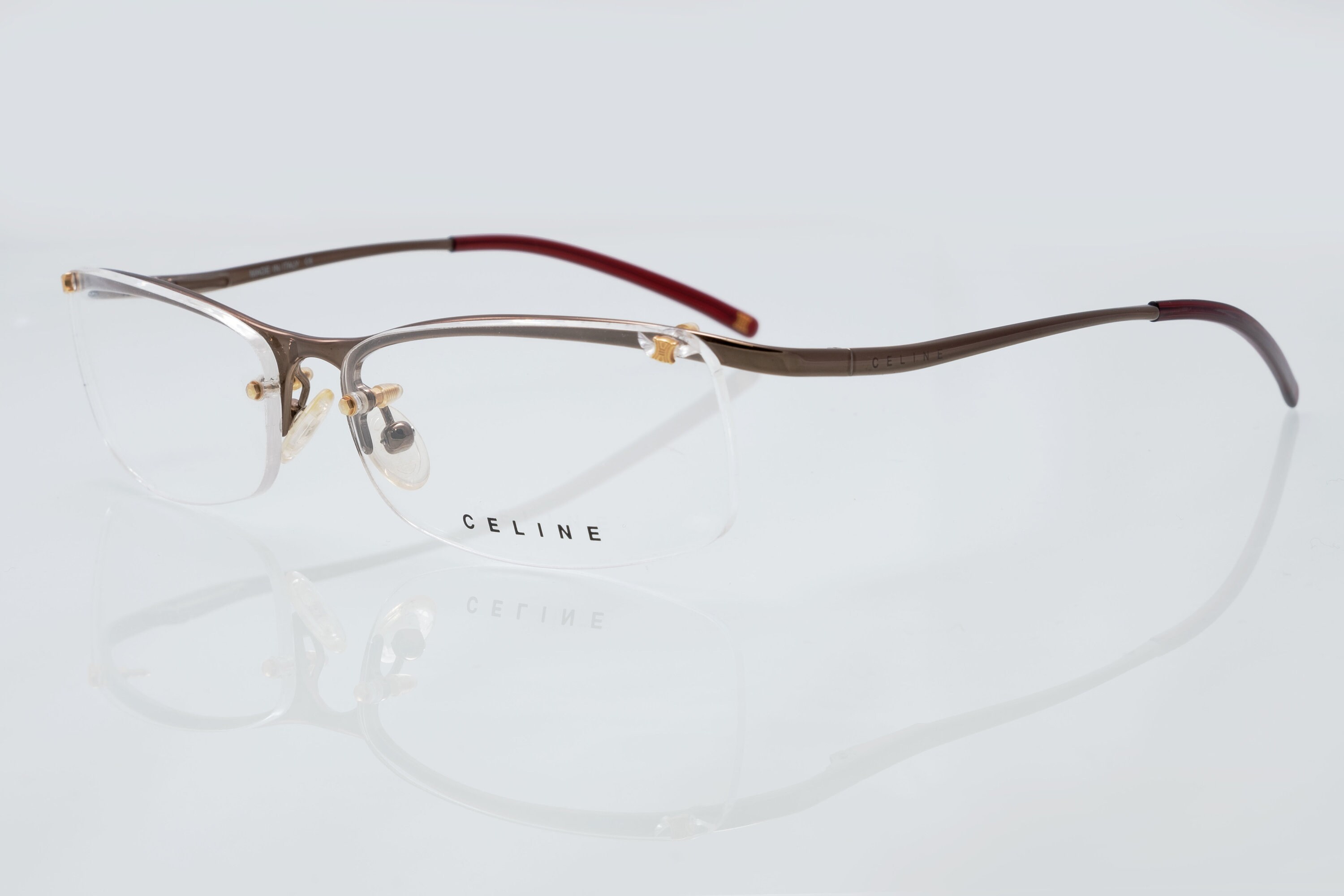 Gently used Celine 100% authentic glasses Celine Sunglasses Frame Only CL 41061/F/S F4G BN Green  main image 3