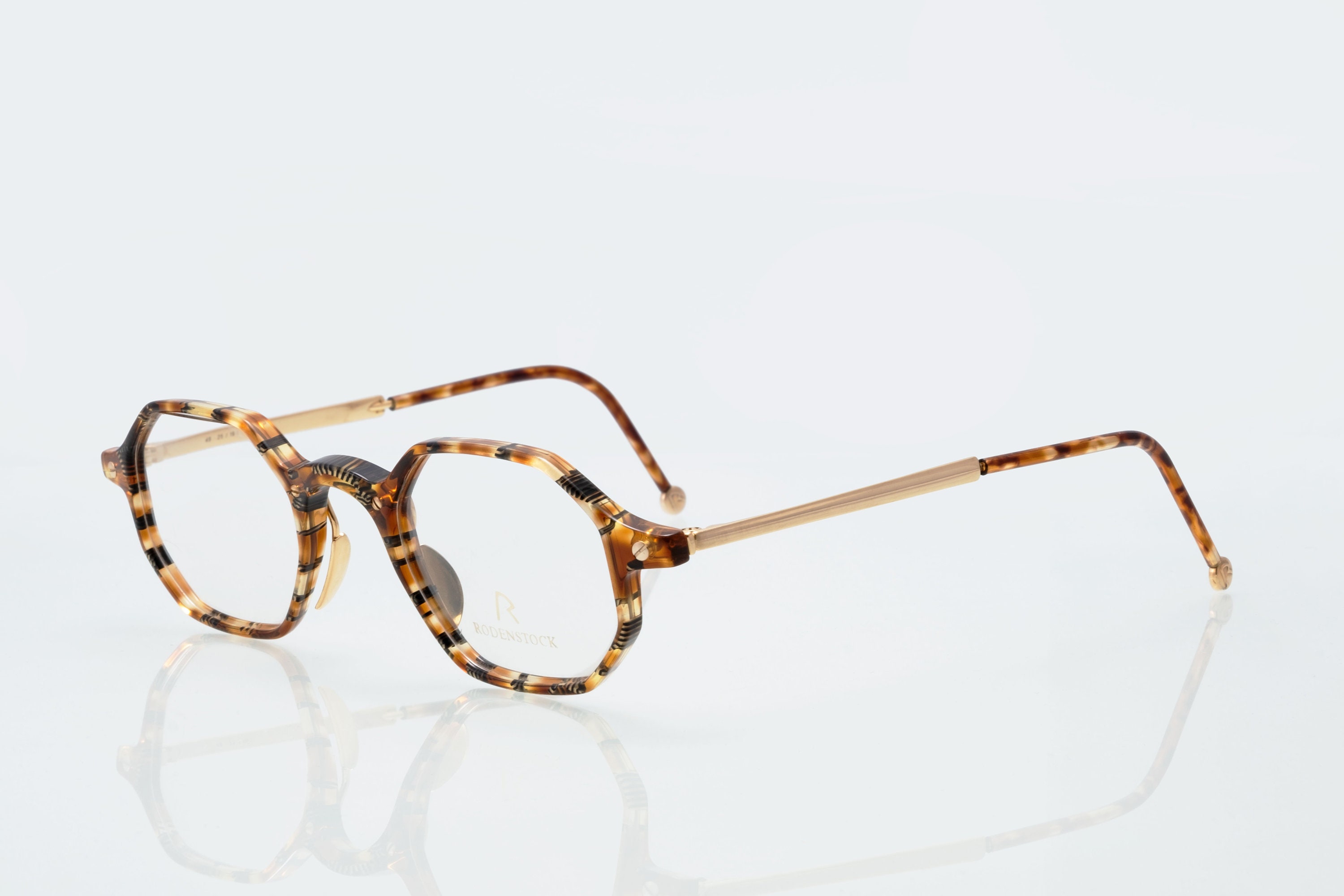 Rodenstock Vintage Eyeglasses, Tortoise Gold, New Old Stock 