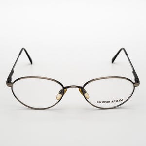 Giorgio Armani vintage eyeglasses, oval optical frame made in Italy, new old stock