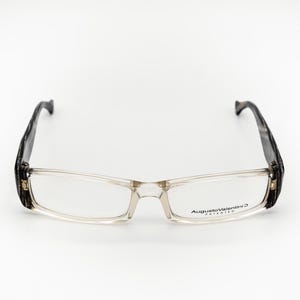 Augusto Valentini vintage eyeglasses, made in Italy, rectangular optical frame, new old stock