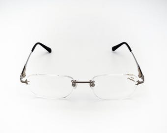 HOYA ピンフィール ヴィンテージ眼鏡、チタン、日本製リムレス光学