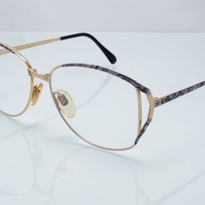 Valentino vintage eyeglasses, oversized square cat eye optical frame, new old stock