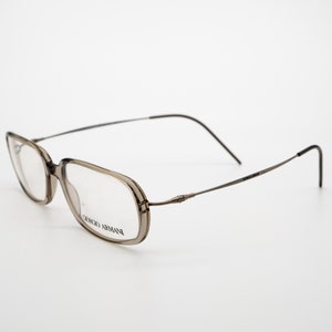 Giorgio Armani vintage eyeglasses, rectangular optical frame made in Italy, new old stock