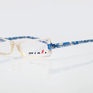 Alain Mikli Vintage eyeglasses, transparent, blue, rectangular optical frame, new old stock