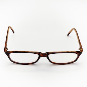 Giorgio Armani vintage eyeglasses, rectangular optical frame made in Italy, new old stock