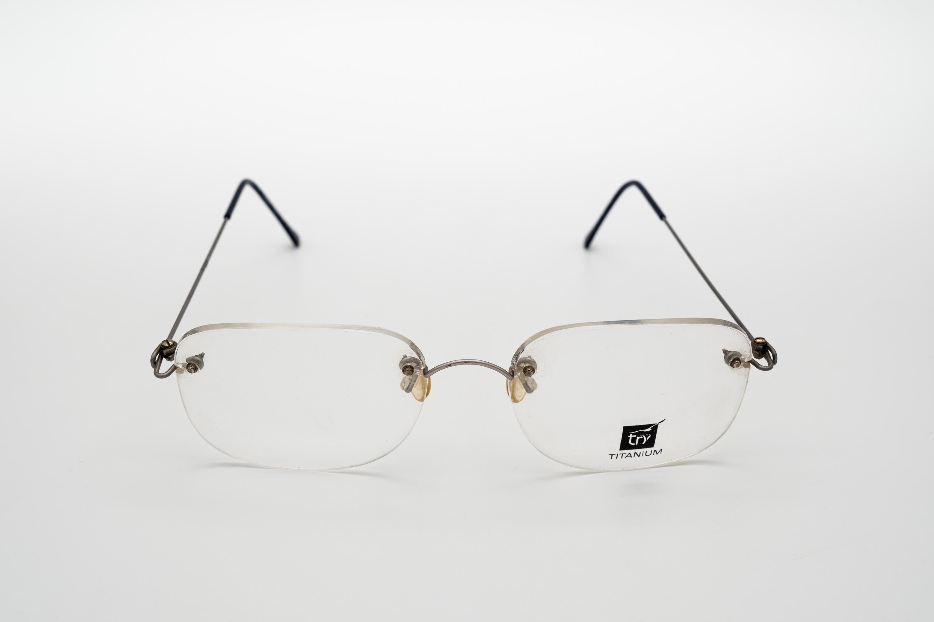 Titanium Glasses Occhiali Try Titanium Try Vintage Eyeglasses
